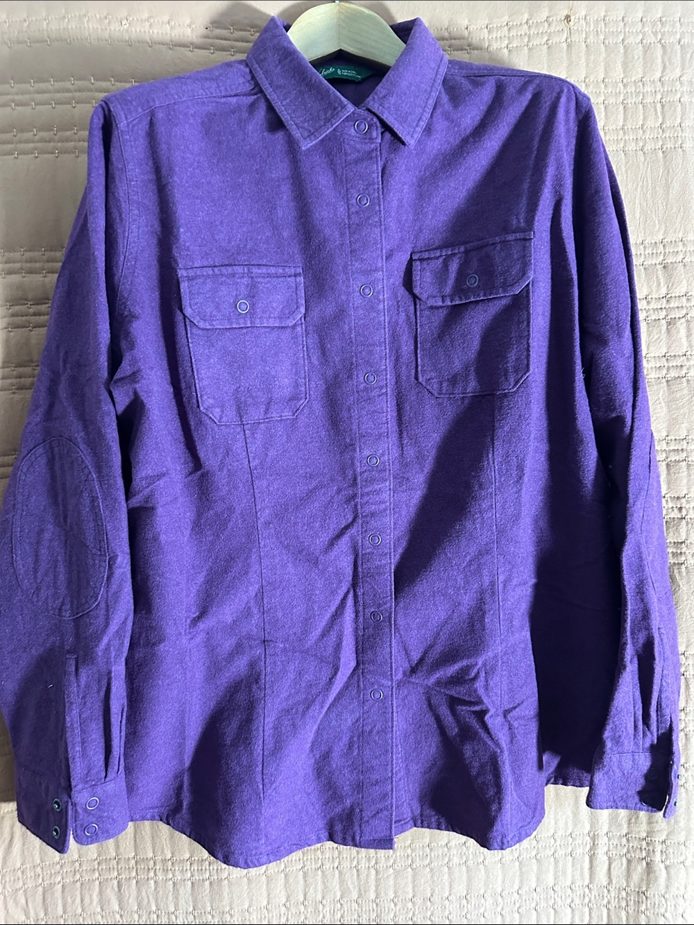 Woolrich Purple Button-Front Shirt Jacket
